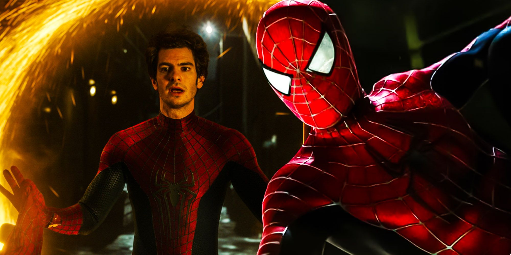 Spiderman no way home tobey maguire and andrew garfield original intro worse