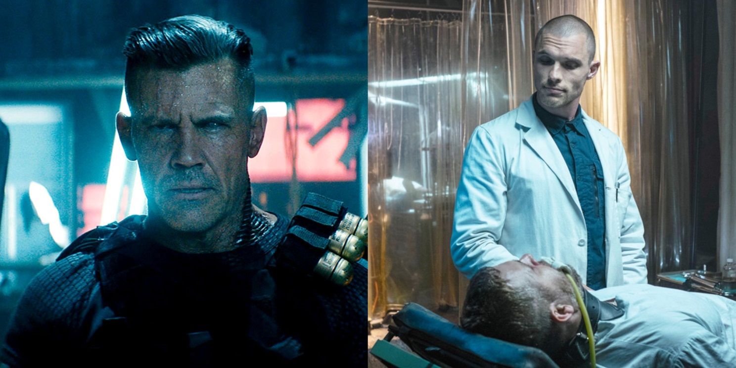 Split image of Cable in Deadpool 2 and Ajax in Deadpool