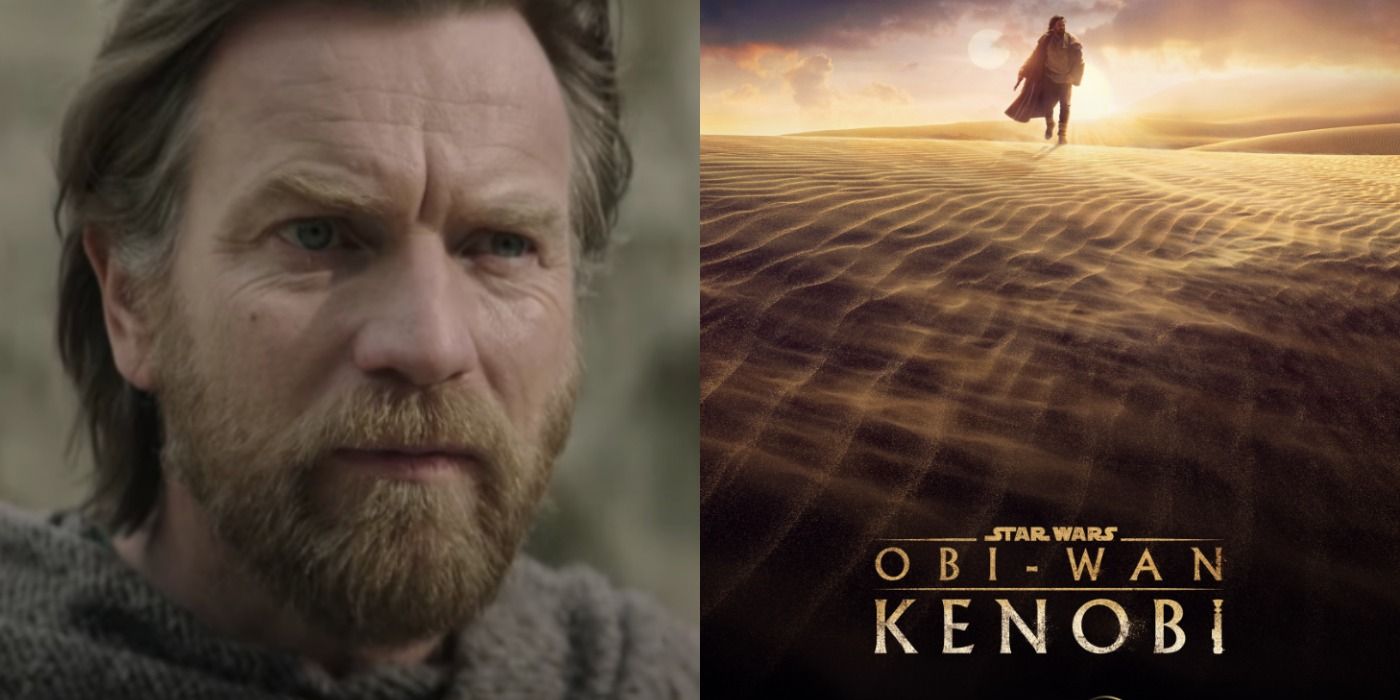 Split image of Obi-Wan Kenobi TV series