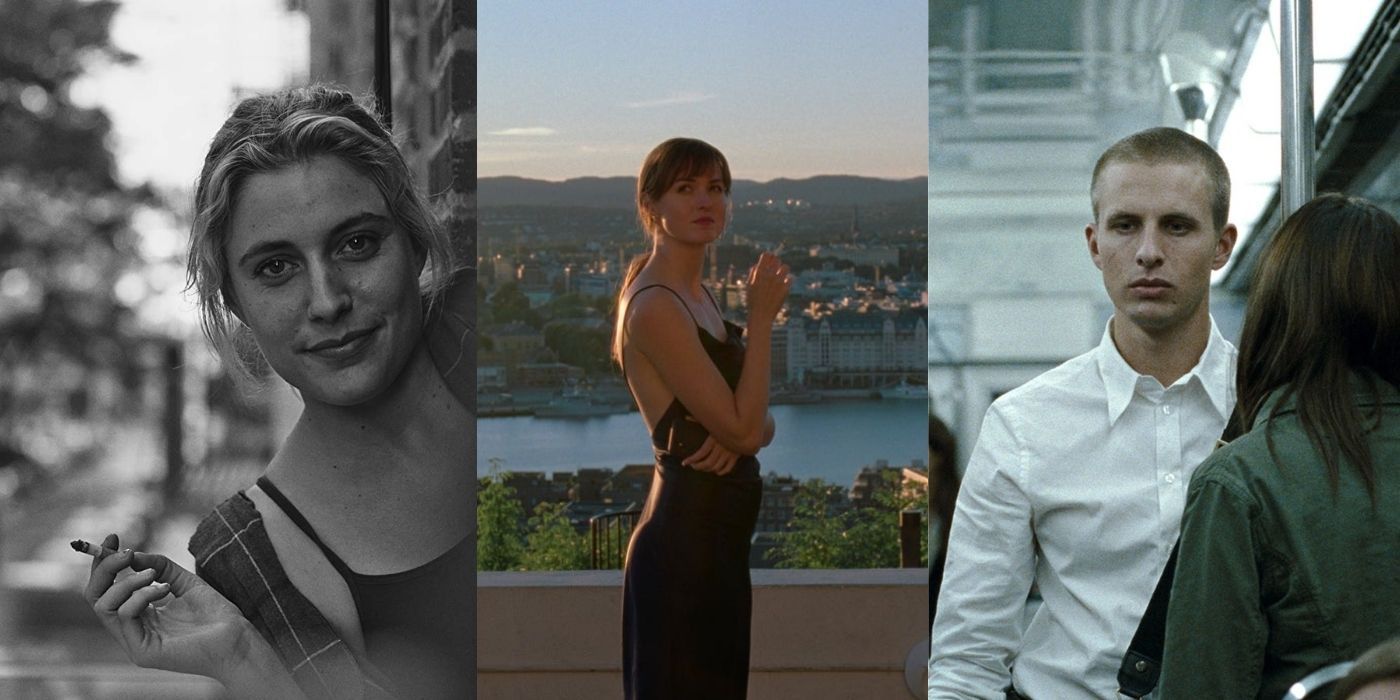 Split images of stills fromFrances Ha, The Worst Person In The World, and Reprise