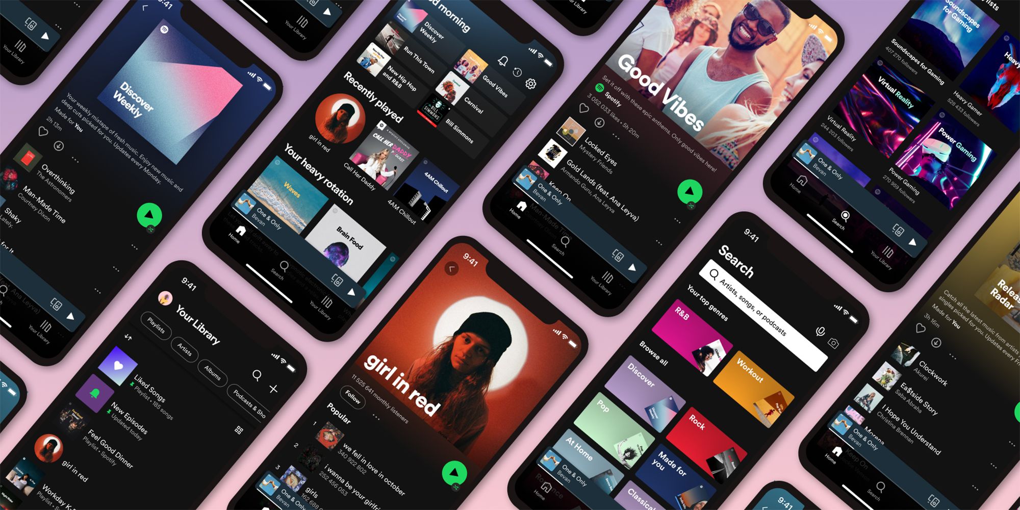 Different Spotify app images on iPhones