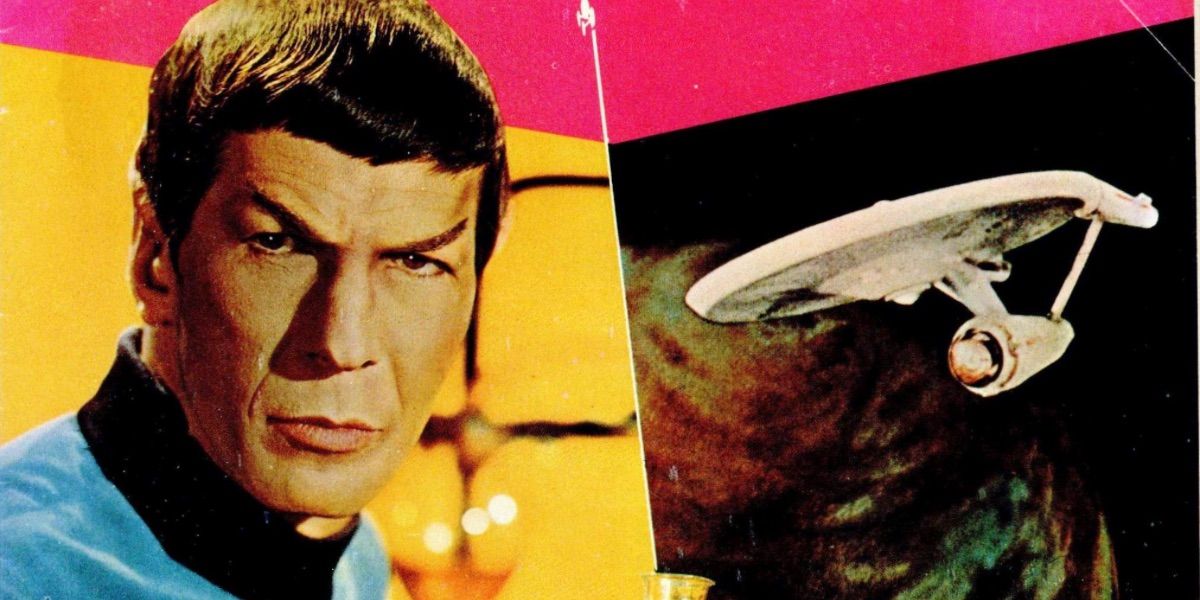 Spock looks on from the cover of Star Trek Gold Key comics