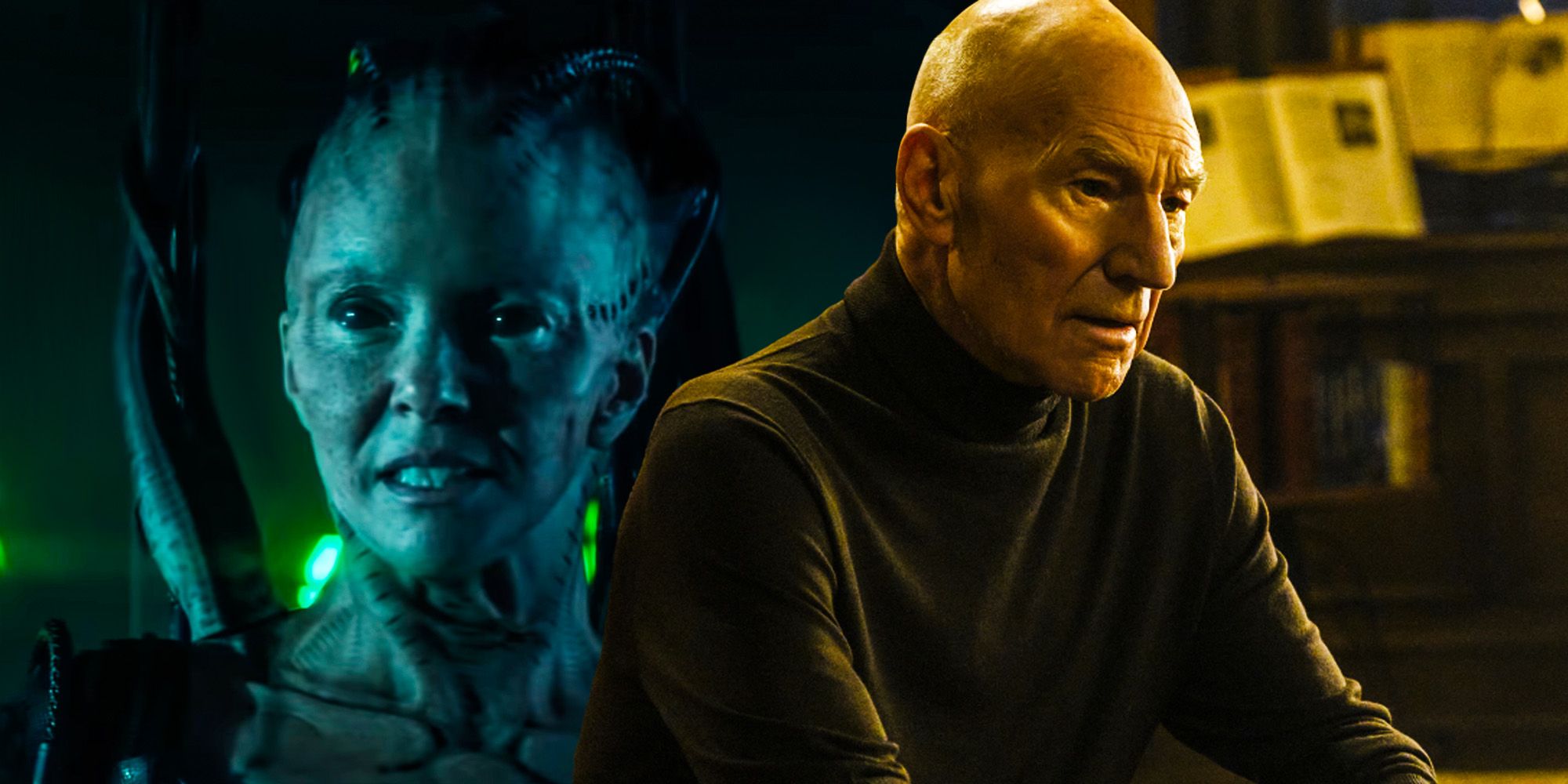Star Trek Picard The borg queen defeating Picard federation weakness