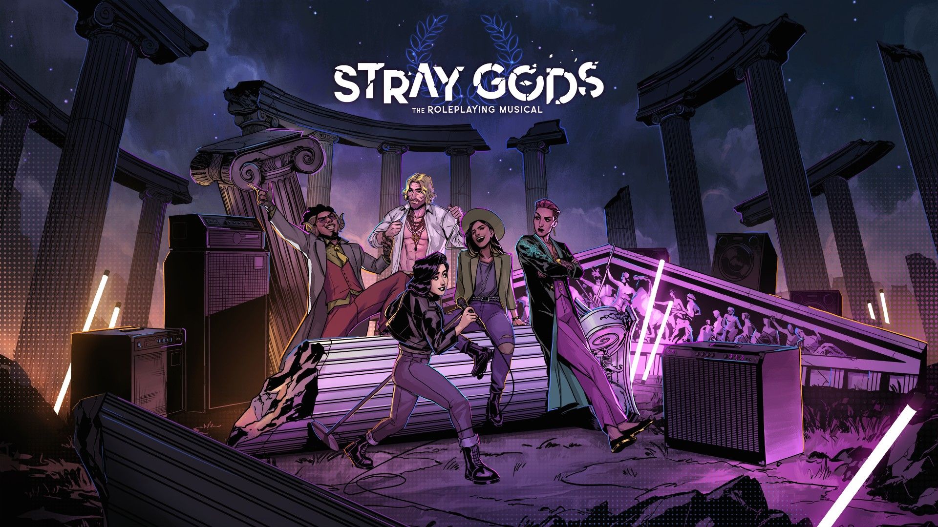 Stray Gods title art.
