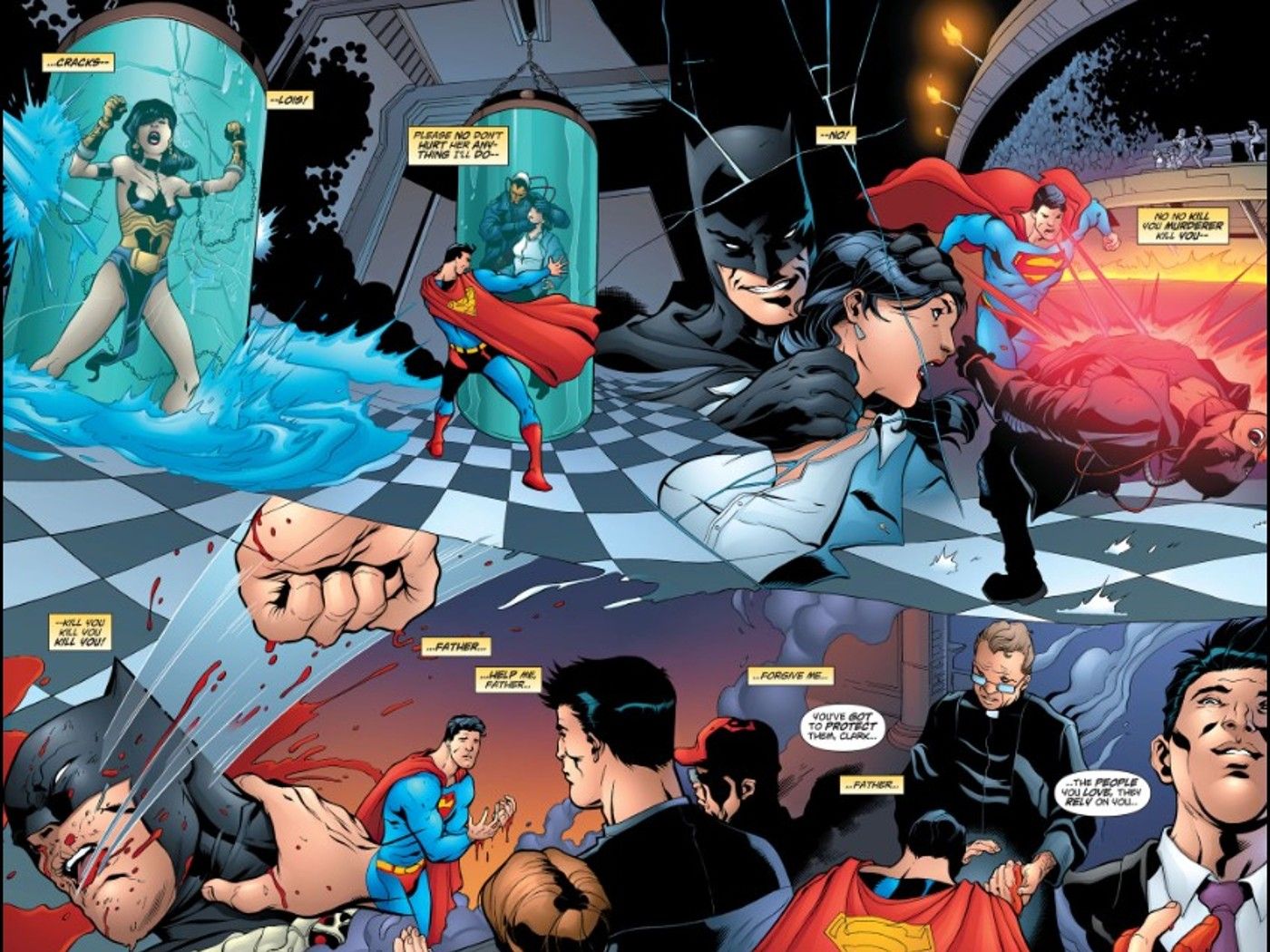 Superman Attacks Batman