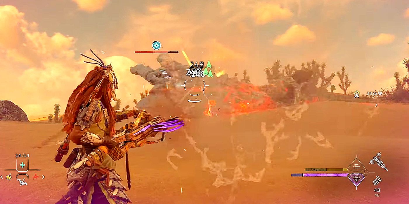 Sustained Burst in Horizon Forbidden West.