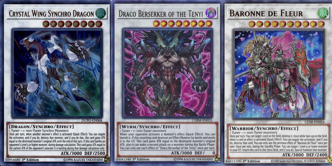  Synchro Monsters in Yu-Gi-Oh cards