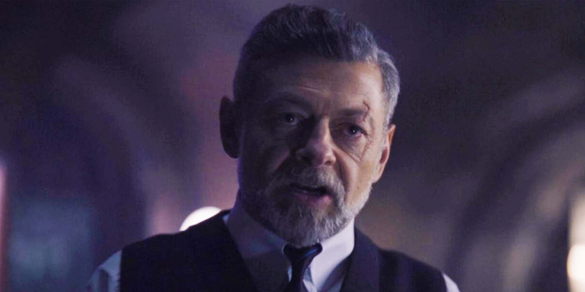 Andy Serkis as Alfred Pennyworth in The Batman.