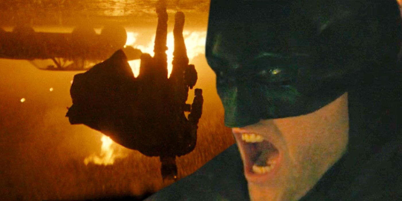 The Batman Batmobile scene Robert Pattinson