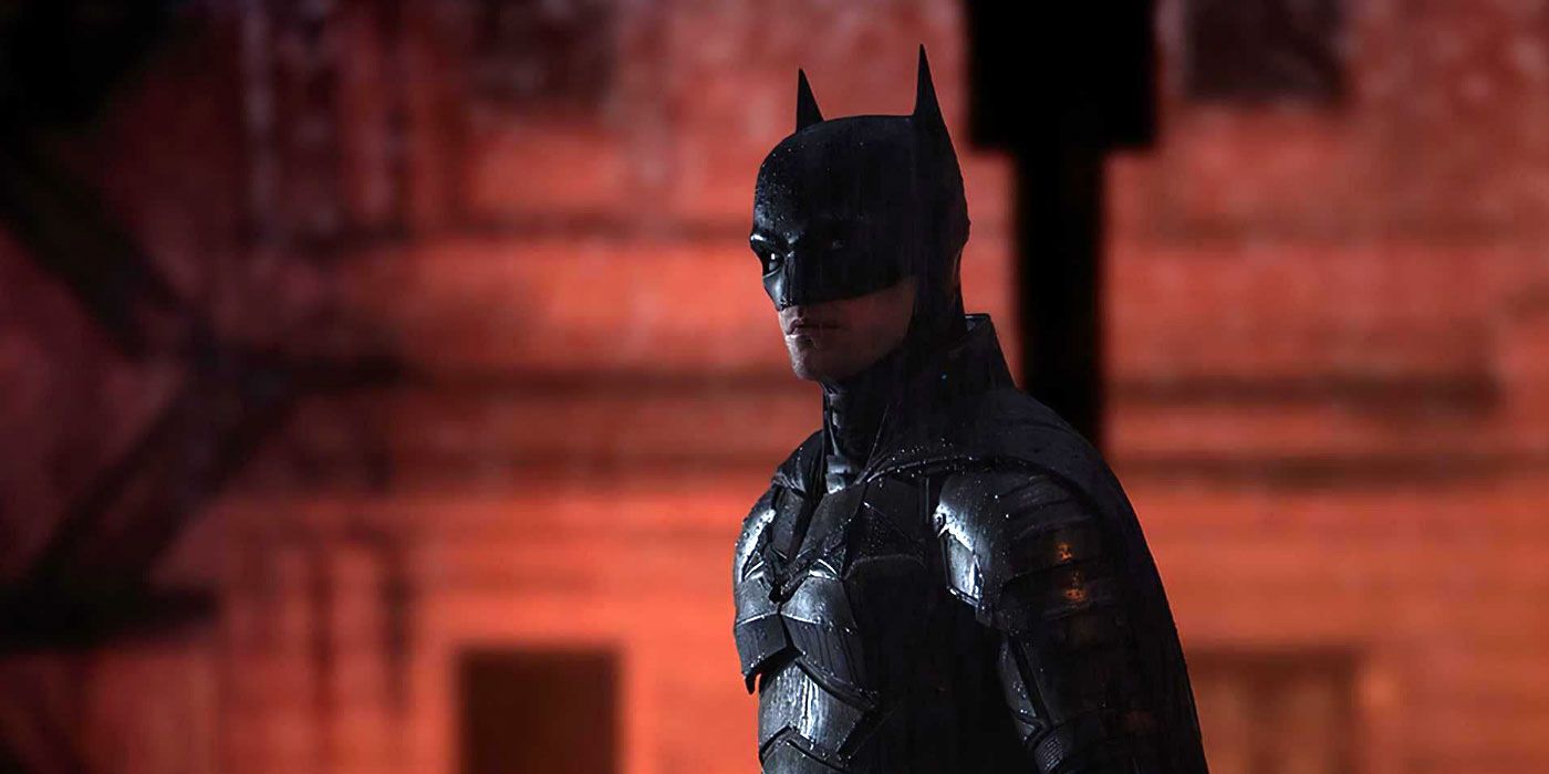 The Batman in silhouette