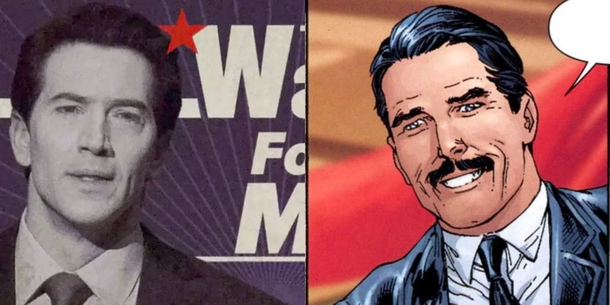 Thomas Wayne&rsquo;s mayoral campaign in The Batman and the man himself in Earth One.