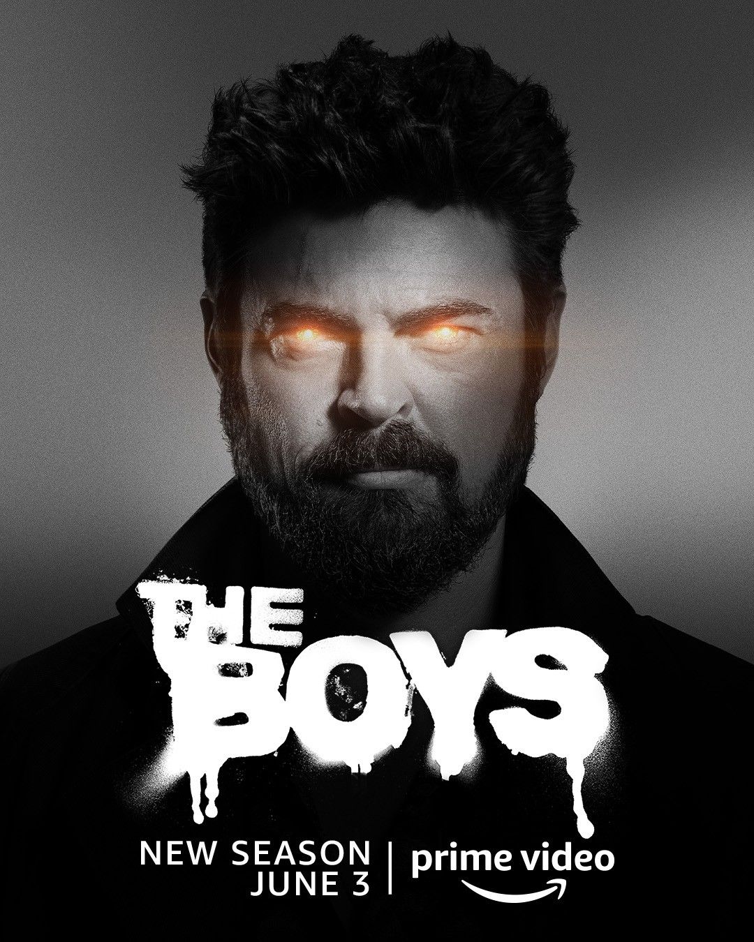 The Boys season 3 poster Billy Butcher heat vision