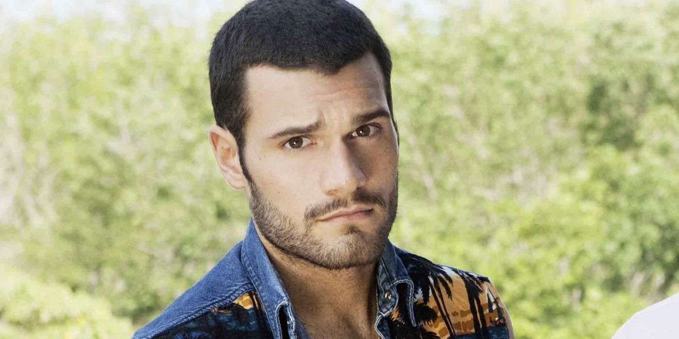 Frank looking at the camera in The Challenge