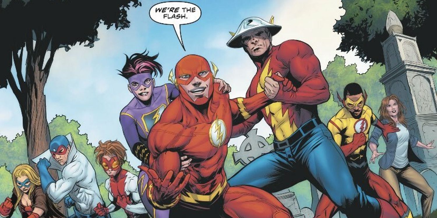 The Flash Family joins forces in DC Comics.