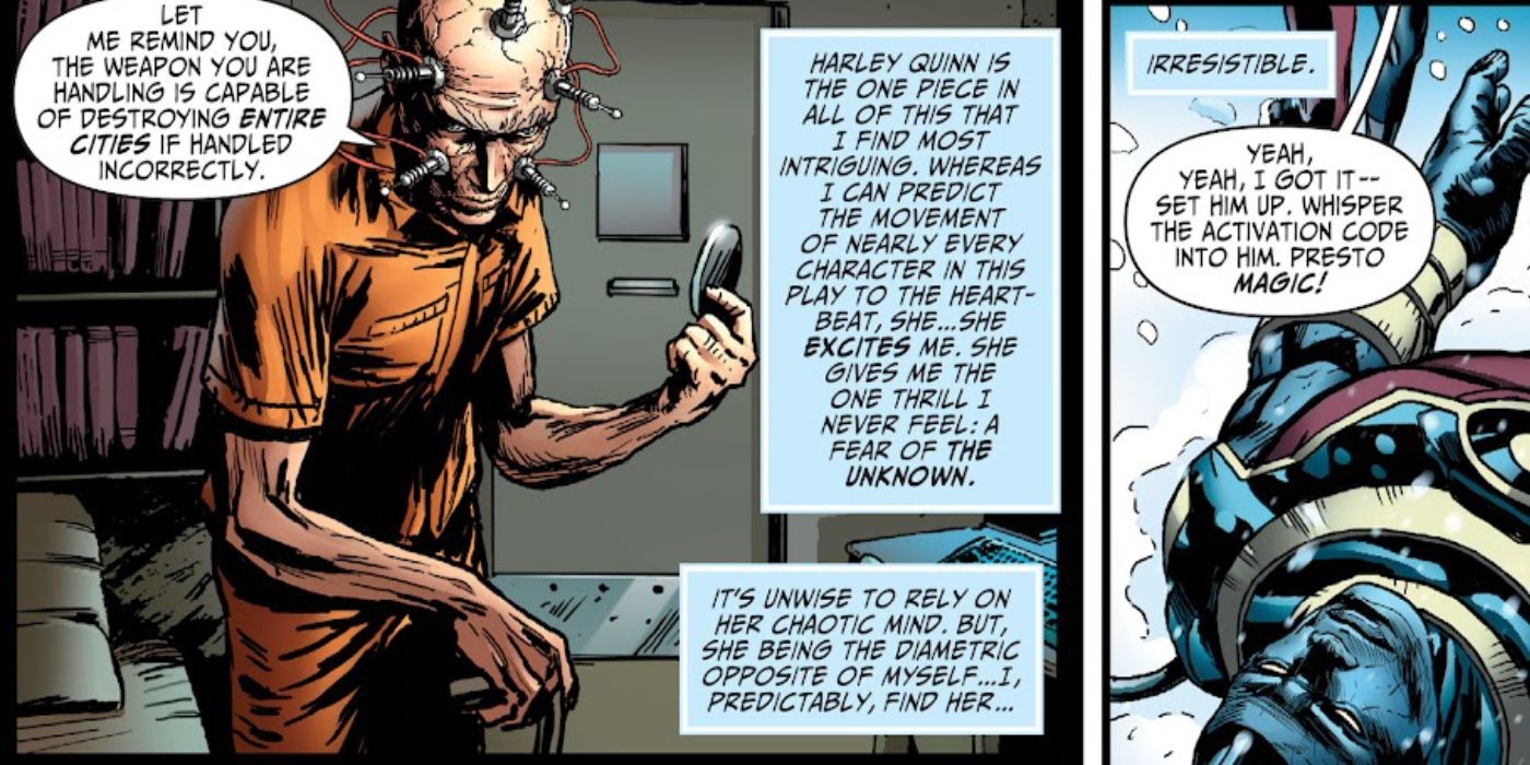 The Thinker talks about Harley Quinn