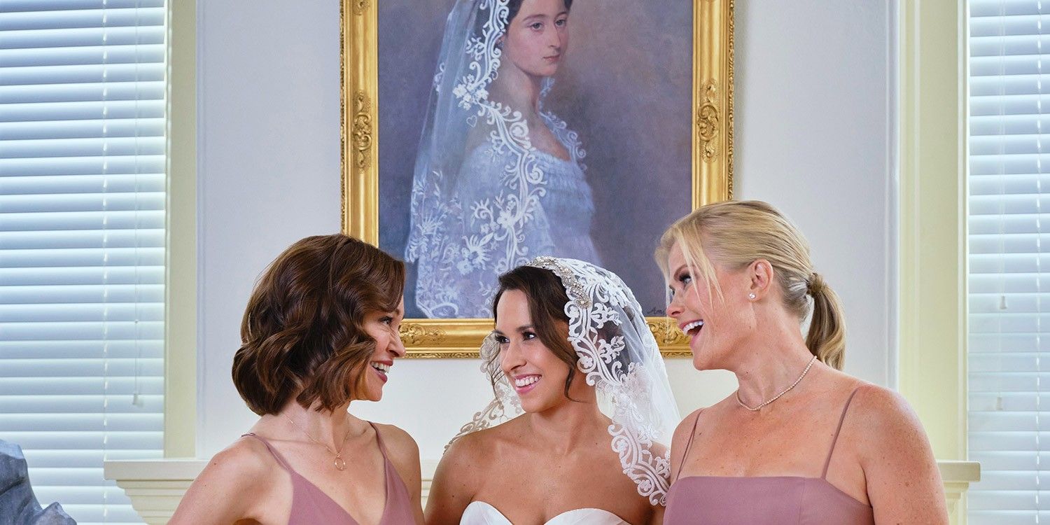 Autumn Reeser, Lacey Chabert, and Alison Sweeney as best friends in The Wedding Veil.