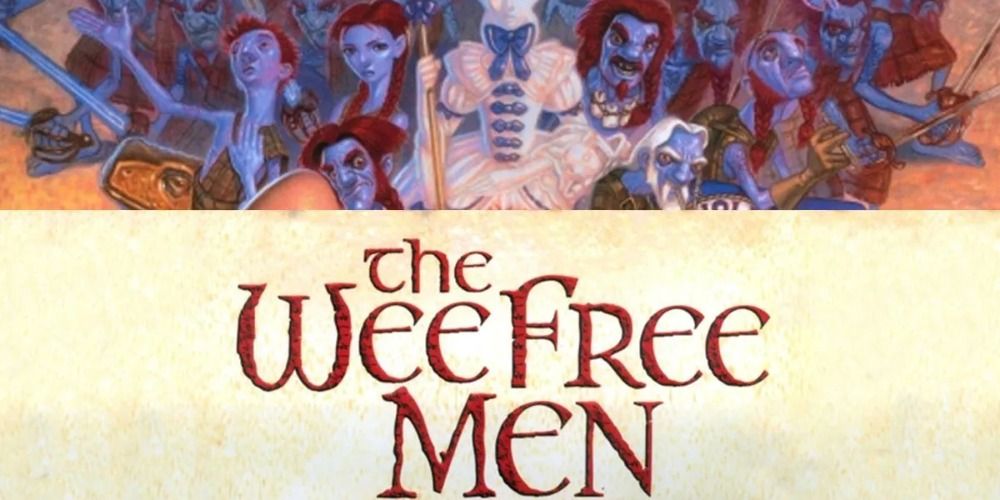 An image showing the book cover of The Wee Free Men 