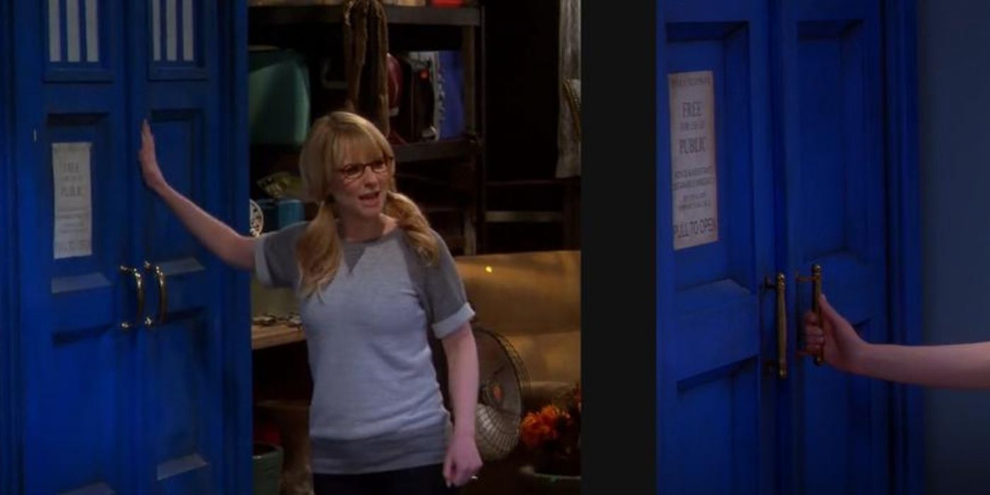 The door handles of the Tardis are different on TBBT