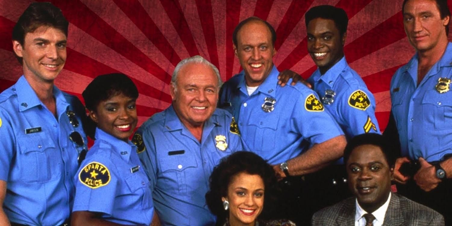 The main cast of In the Heat of the Night posing together