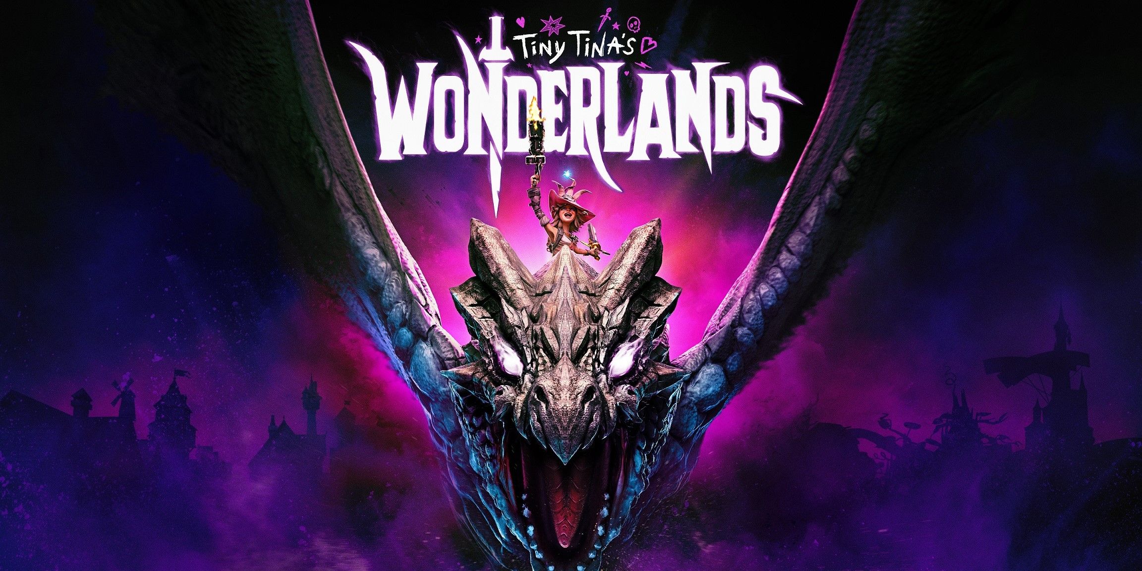 The title image for Tiny Tina's Wonderlands.