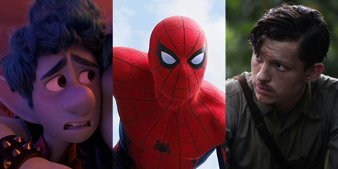 A split image of Tom Holland's Ian Lightfoot, Spider-Man, and Jack Fawcett