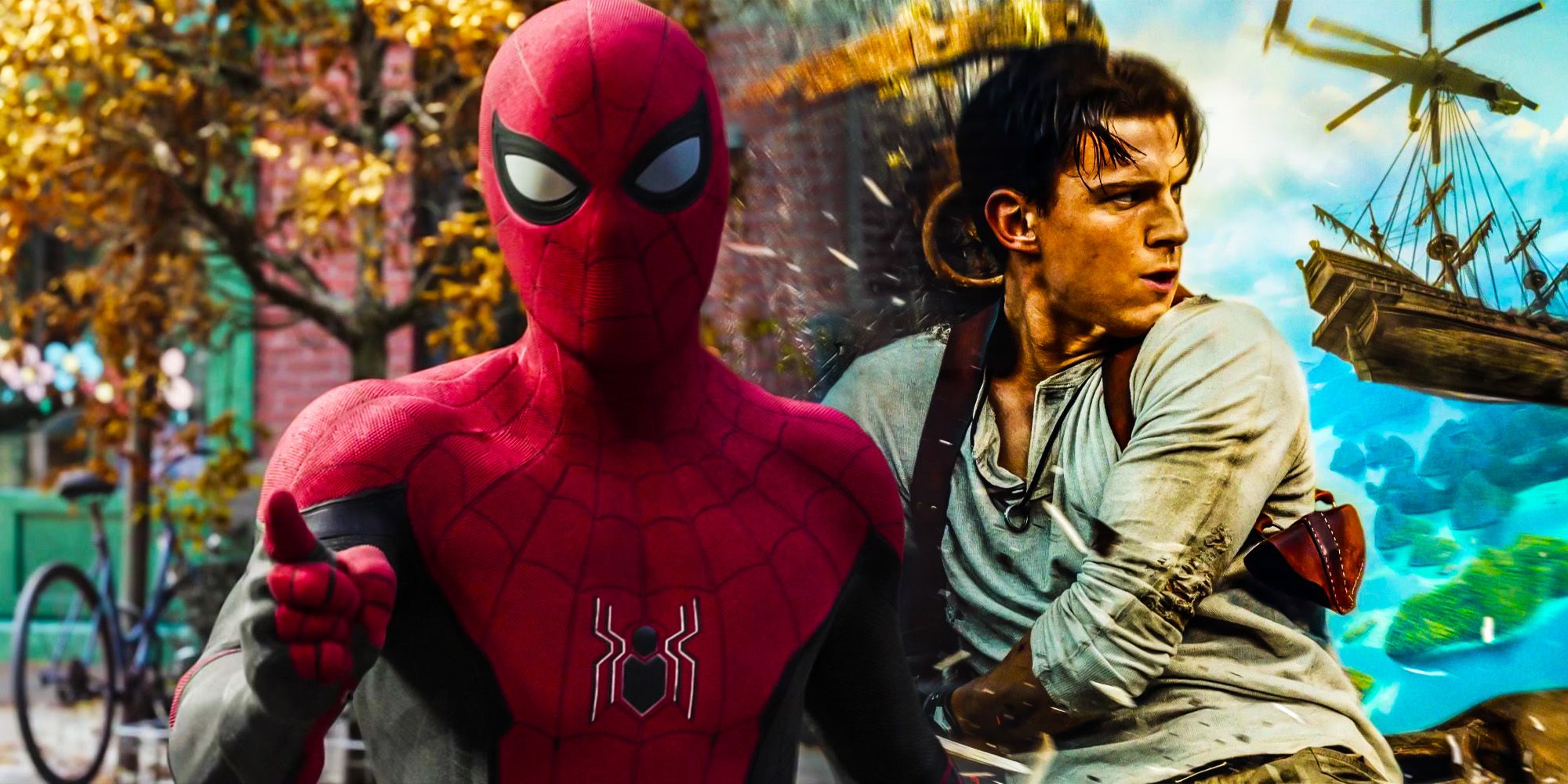 Tom Holland second big action franchise Uncharted spiderman