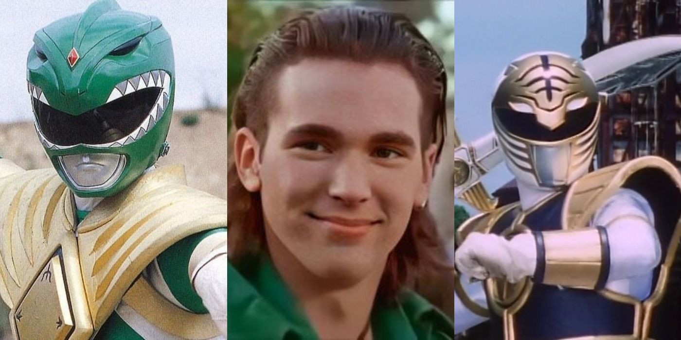 Split Image of Tommy, The Green and White Ranger, From Mighty Morphin Power Rangers