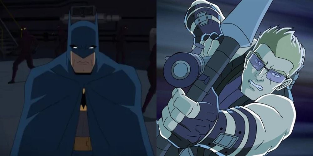 Tory Baker as Batman and as Hawkeye