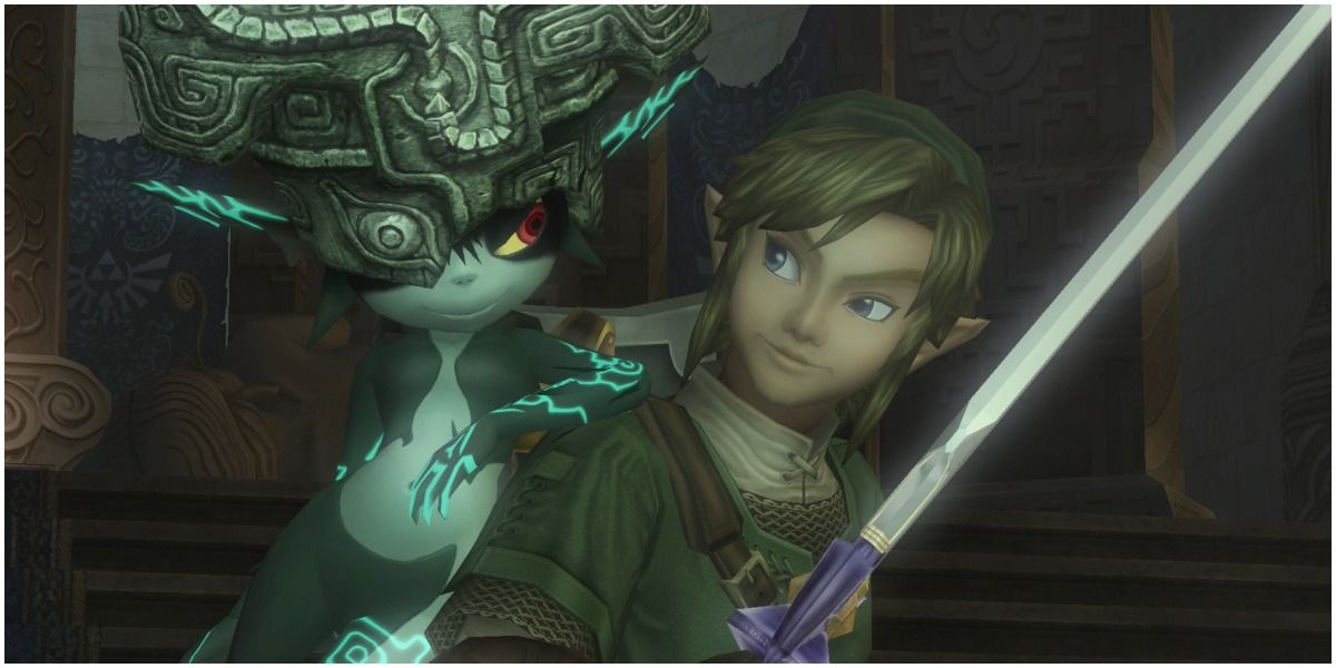Link and Midna in The Legend of Zelda: Twilight Princess.