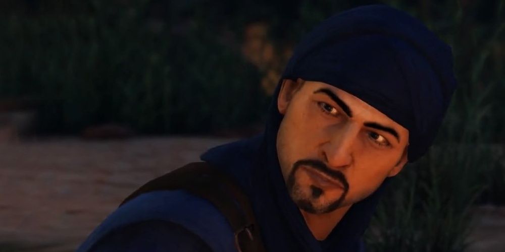 Salim looks serious in the Uncharted series