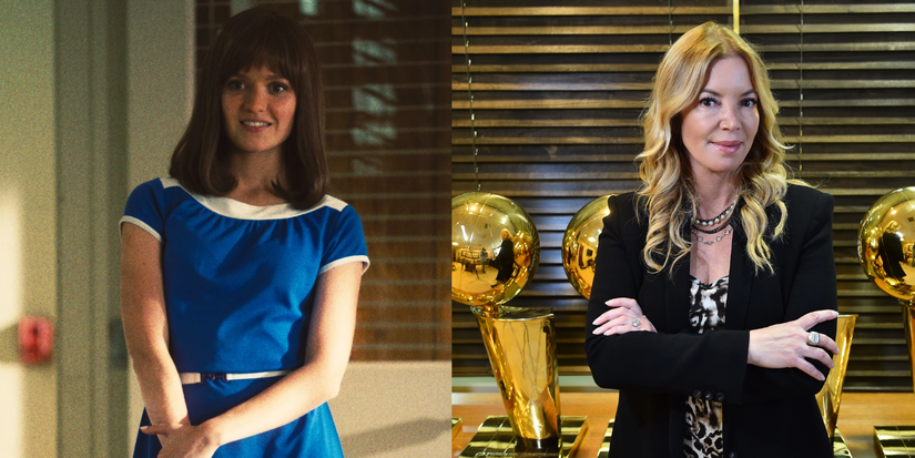 Hadley Robinson and Jeanie Buss side by side.