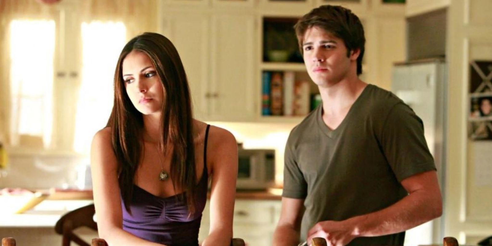 Elena and Jeremy in the kitchen