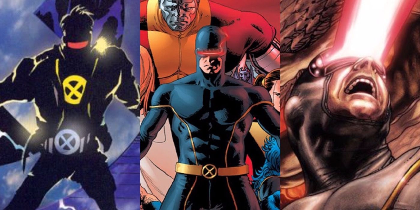 Various images of the X-Men character Cyclops