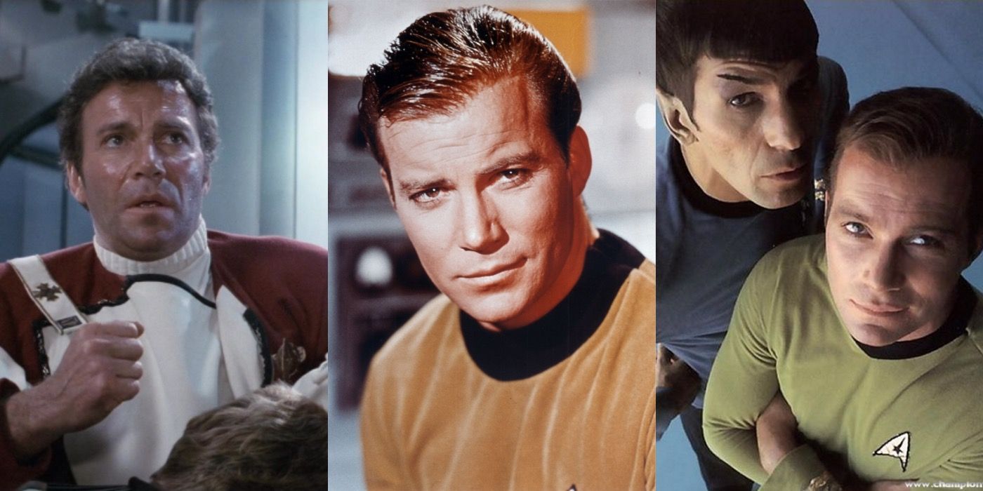 Various stills of Captain James T. Kirk from Star Trek