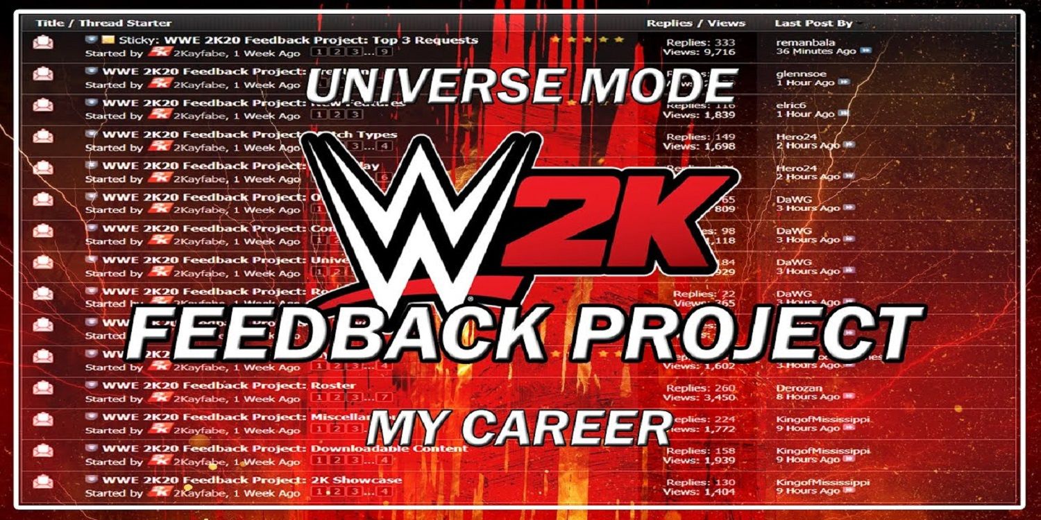 WWE 2K20 Feedback Project