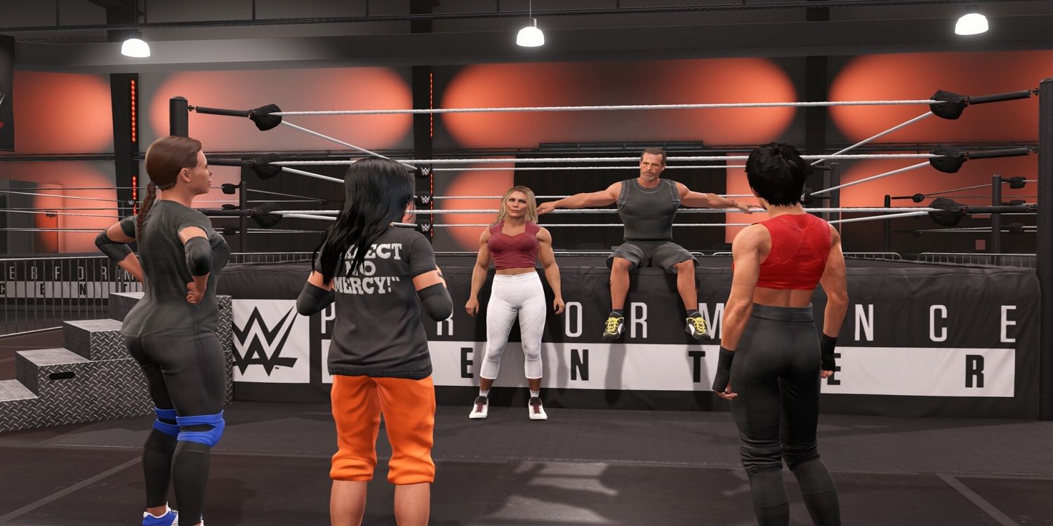 WWE 2K22 MyRISE Superstar In The Training Facility
