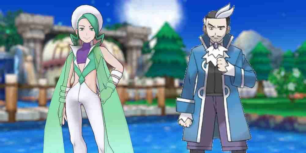 Wallace and Juan are both ice type gym leaders.