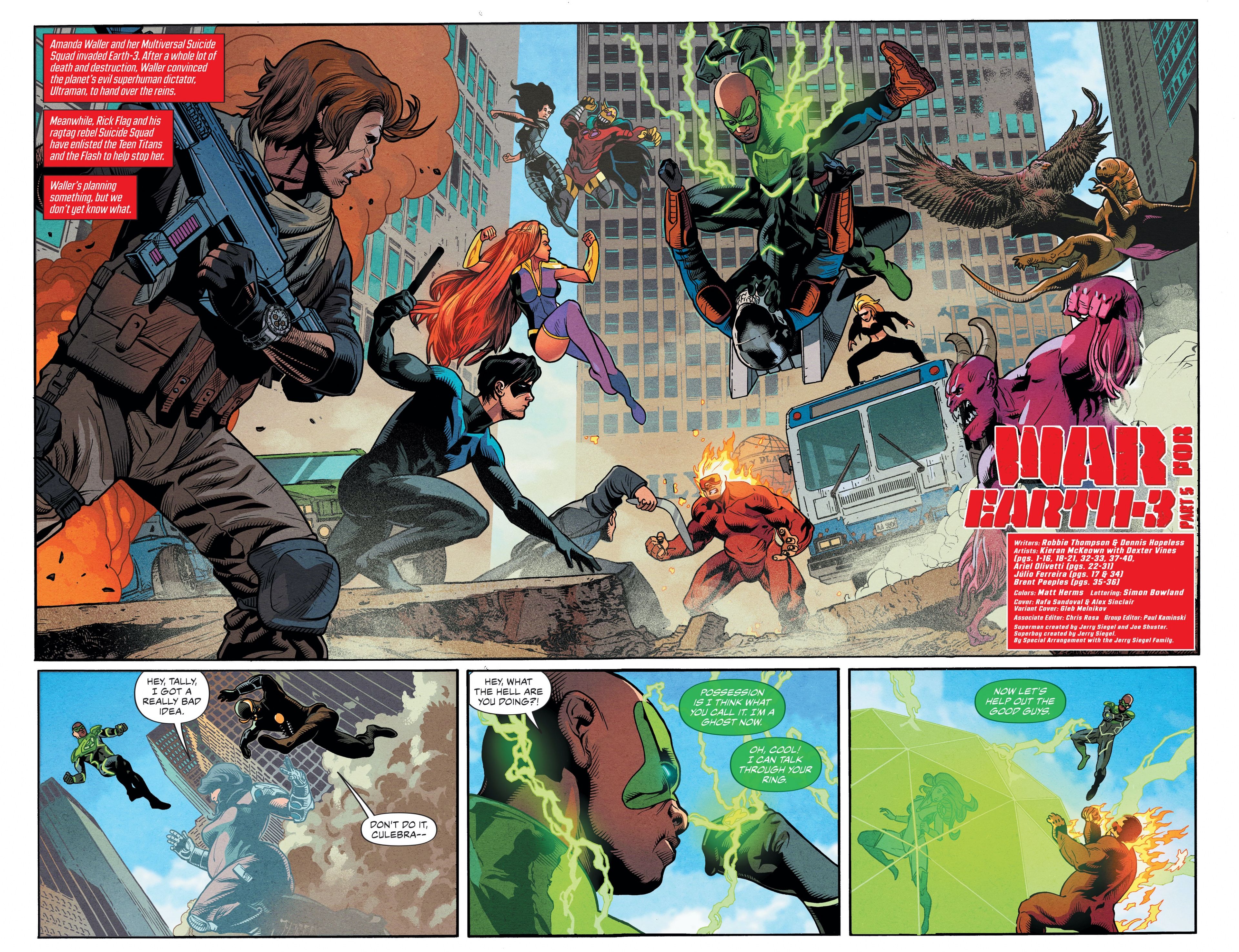 The heroes fight the Crime Syndicate