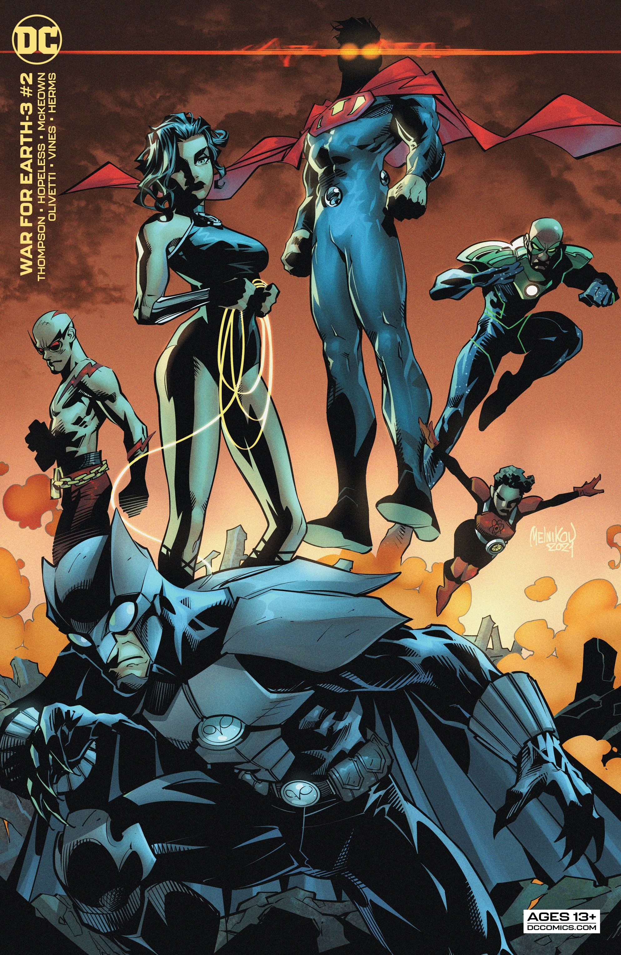 War for Earth 3 variant cover showing the Crime Syndicate