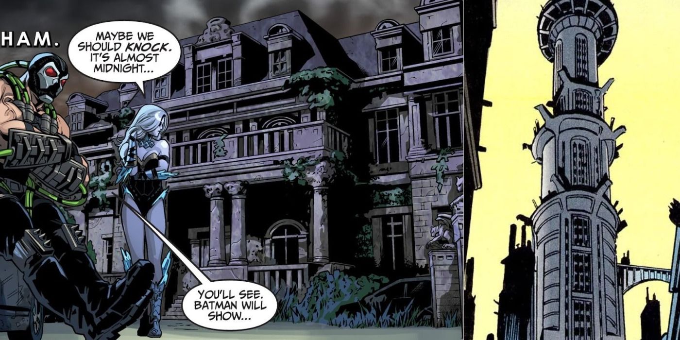 Wayne Manor and Wayne Tower in Gotham