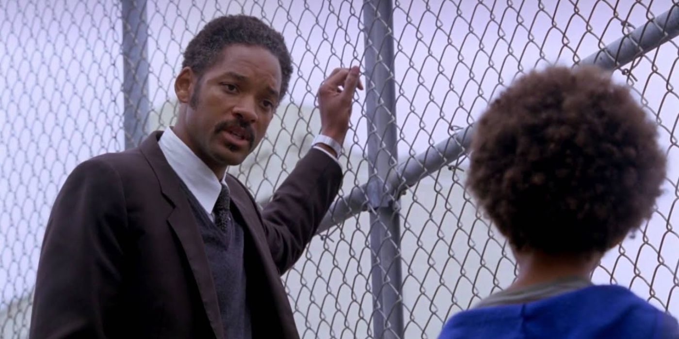 Chris (Will Smith) and Carl Jr. (Jaden Smith) having a serious conversation in The Pursuit of Happyness