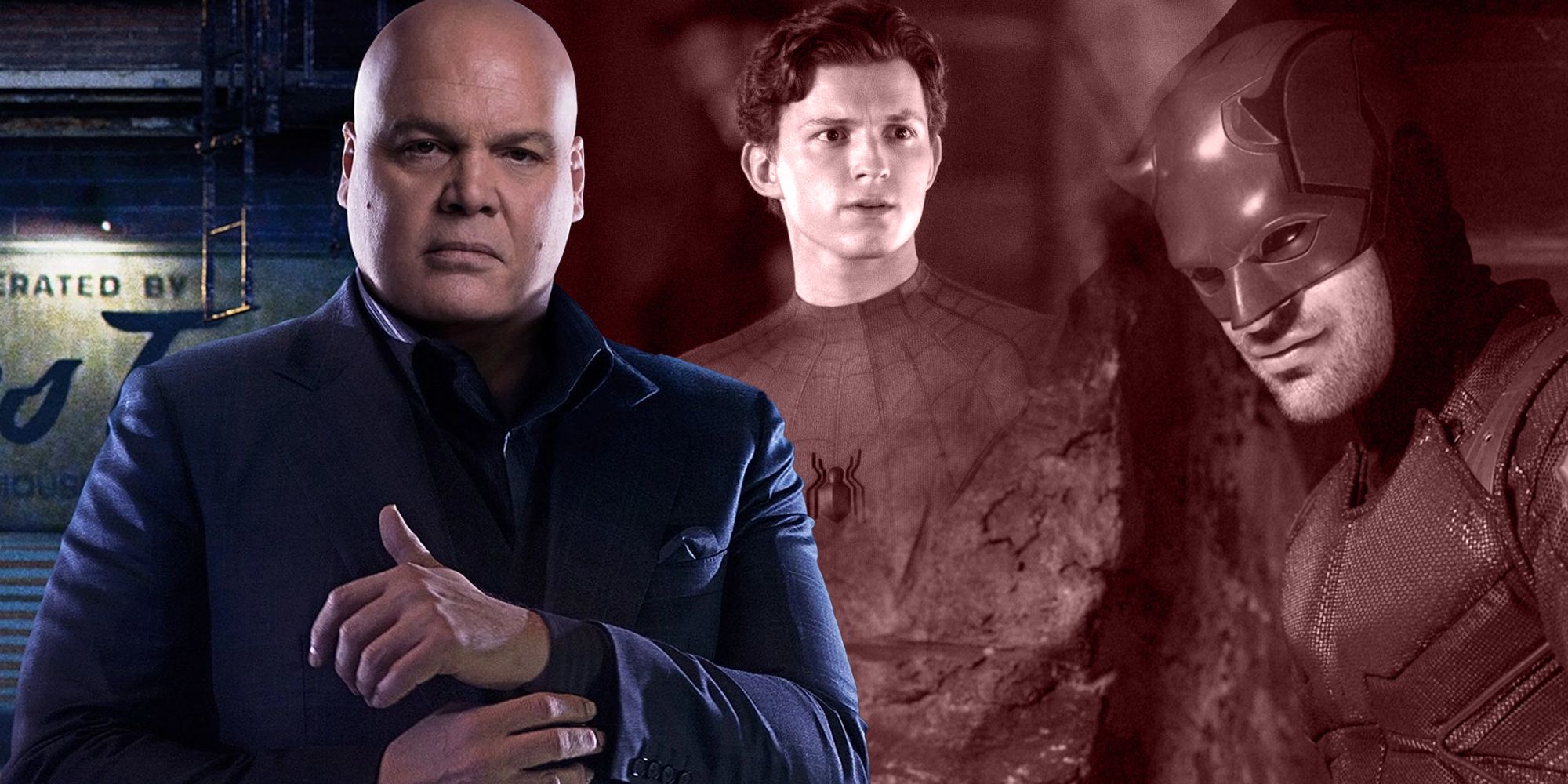 Wilson Fisk, Spider-Man, and Daredevil.