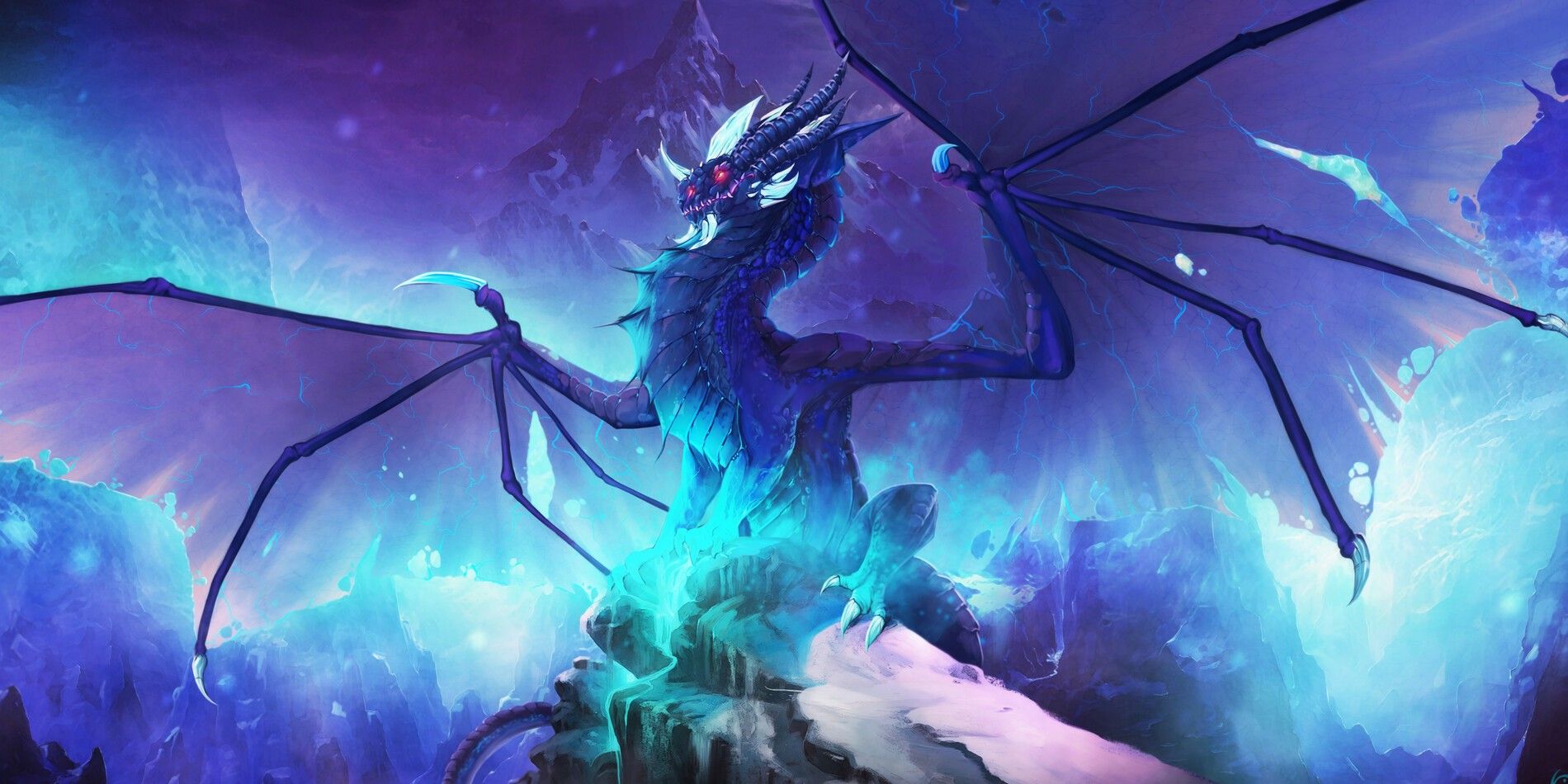 WoW Malygos Blue Dragon in the