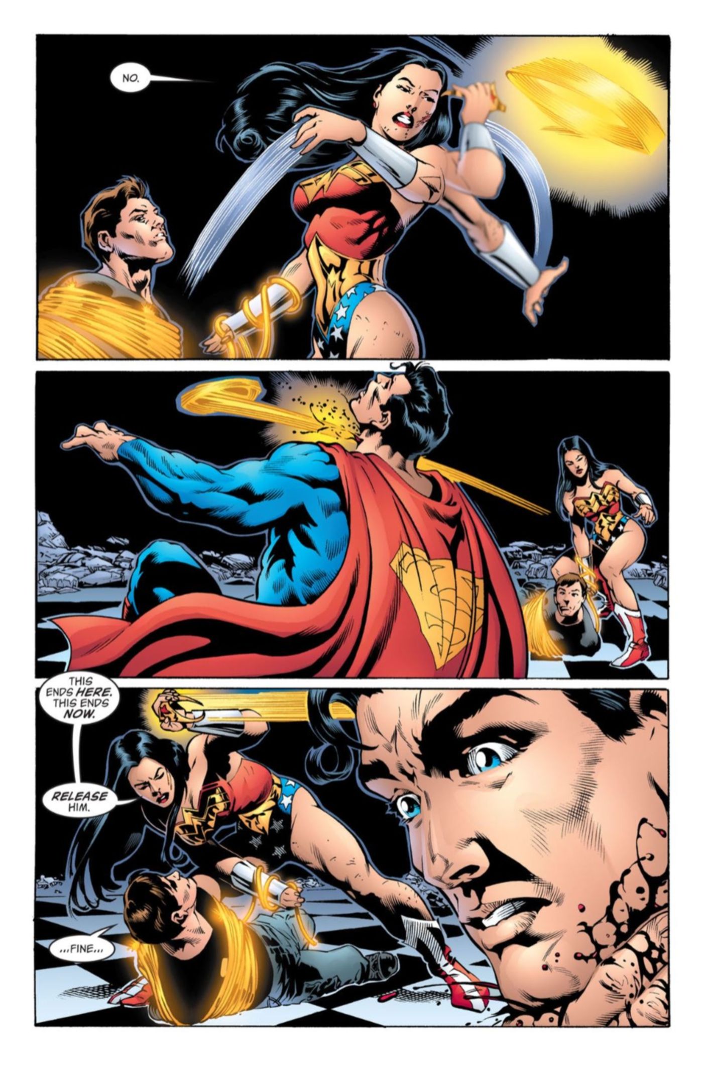 Wonder Woman Finishing Move Superman Maxwell Lord DC Comics