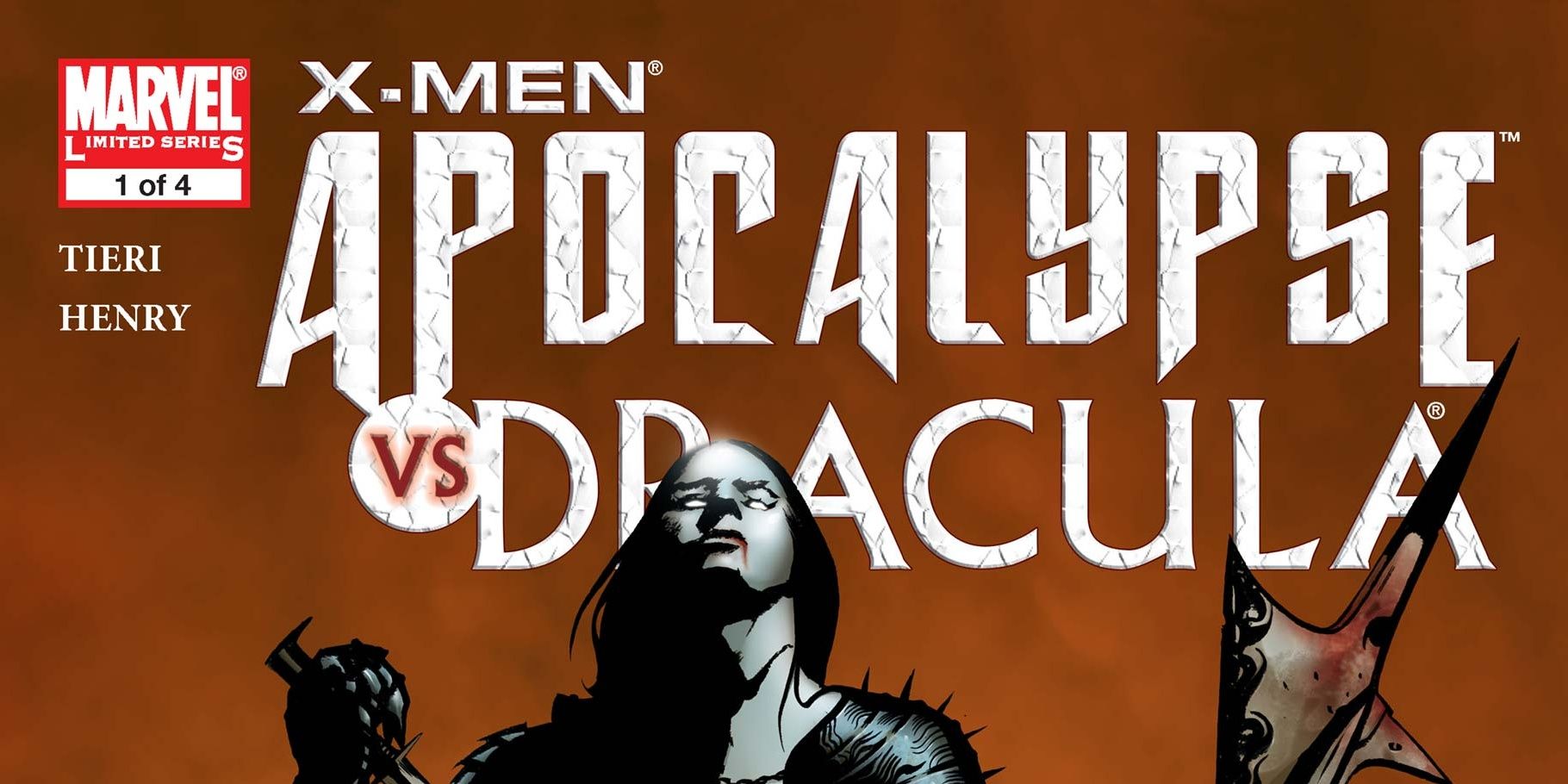 Dracula on the cover of Marvel's X-Men: Apocalypse vs. Dracula