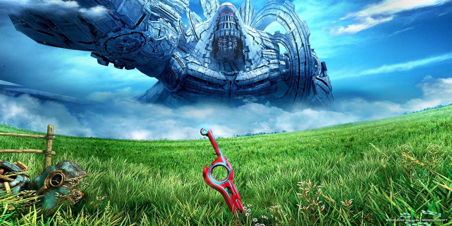 Artwork from the Xenoblade Chronicles JRPG video game series.