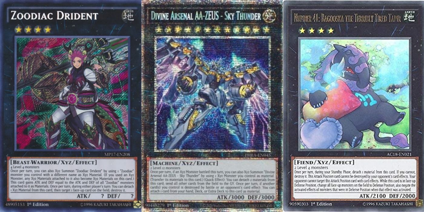 Xyz Monsters in Yu-Gi-Oh cards
