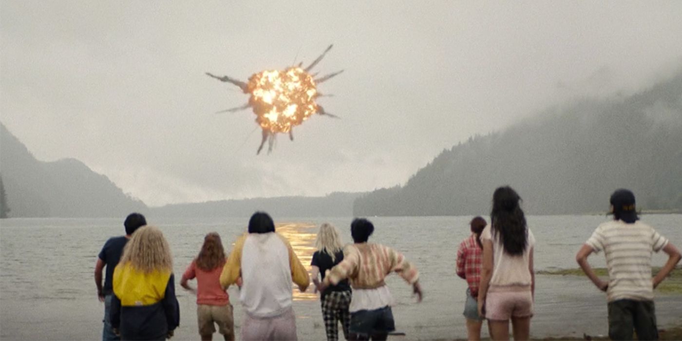 Yellowjackets Plane Explodes while survivors watch
