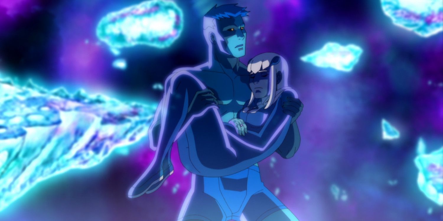 Young Justice Phantoms Season 3 Superboy Conner Kent and Phantom Girl in Phantom Zone