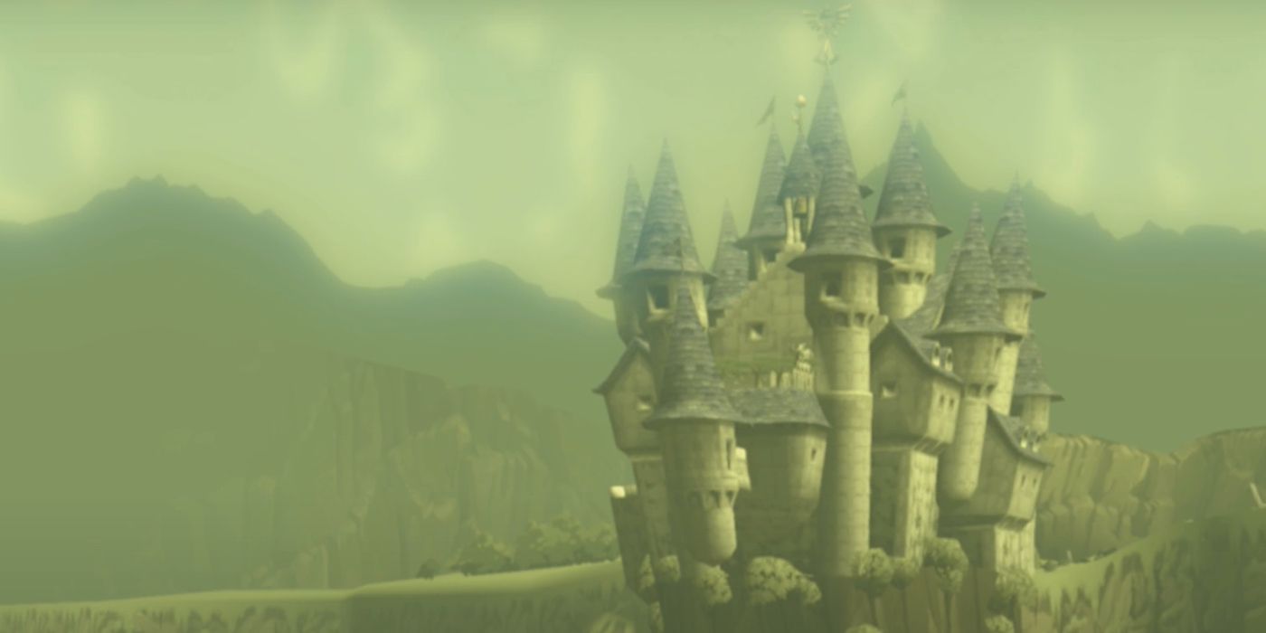 Hyrule Castle, along with the rest of the kingdom, was flooded prior to Wind Waker in order to thwart Ganon when no hero emerged